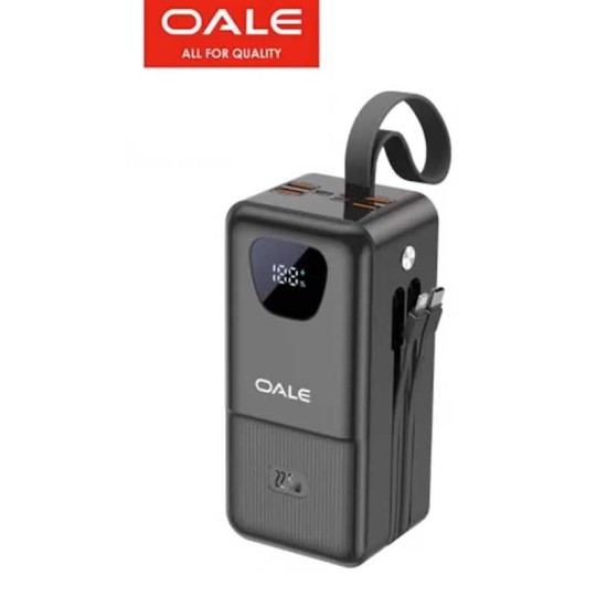 پاوربانک OALE چراغدار مدل Y40000 ظرفیت ۴۰۰۰۰ میلی آمپر